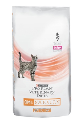 Purina Pro Plan Vet Diet OM Корм сухой для кошек при ожирении от зоомагазина Дино Зоо