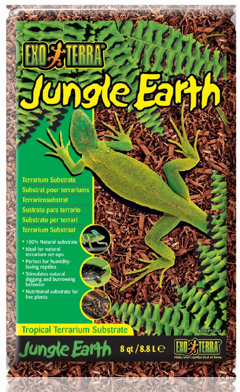 Грунт для террариума Jungle Earth, 8,8 л, Exo-Terra от зоомагазина Дино Зоо