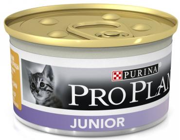 Junior консервы для котят, паштет с индейкой, Purina Pro Plan от зоомагазина Дино Зоо