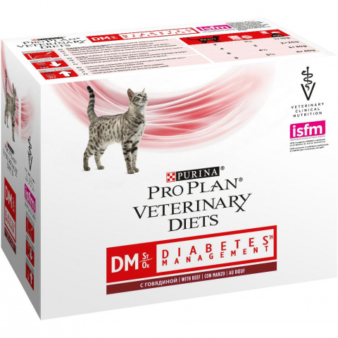 Veterinary Diets DM Diabetes Management влажный корм для кошек при диабете, Purina Pro Plan от зоомагазина Дино Зоо