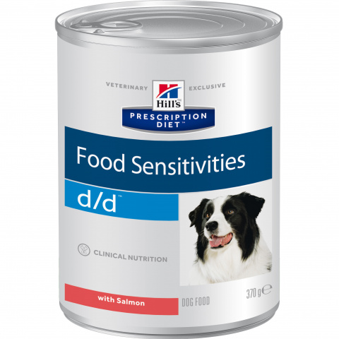 Prescription Diet d/d Food Sensitivities влажный корм для собак, с лососем, Hill's от зоомагазина Дино Зоо