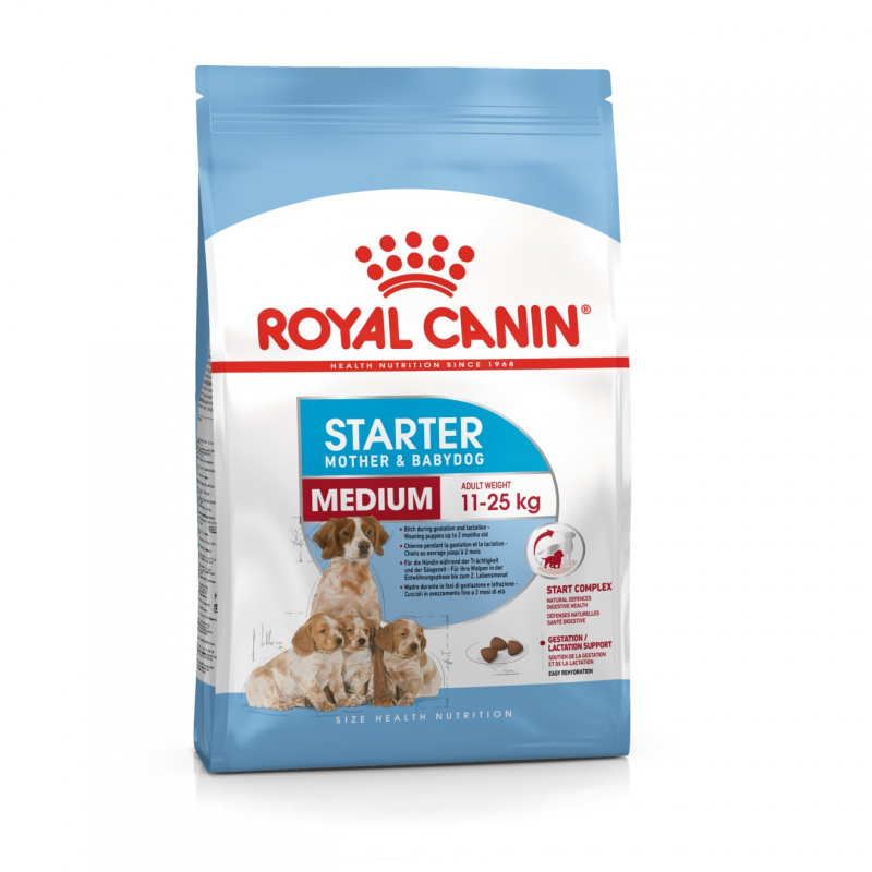 Medium Starter корм для щенков до 2-х месяцев, беременных и кормящих сук, Royal Canin
