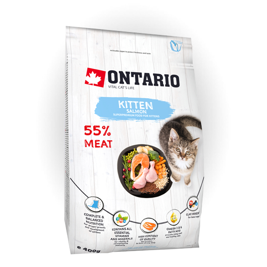 Ontario корм сухой для котят с рыбой от зоомагазина Дино Зоо