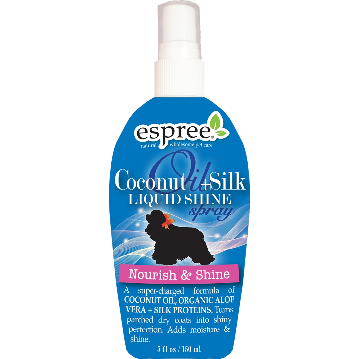 Espree Средство для блеска шерсти, с кокосовым маслом и протеинами шёлка, для собак . Coconut Oil, 148 мл