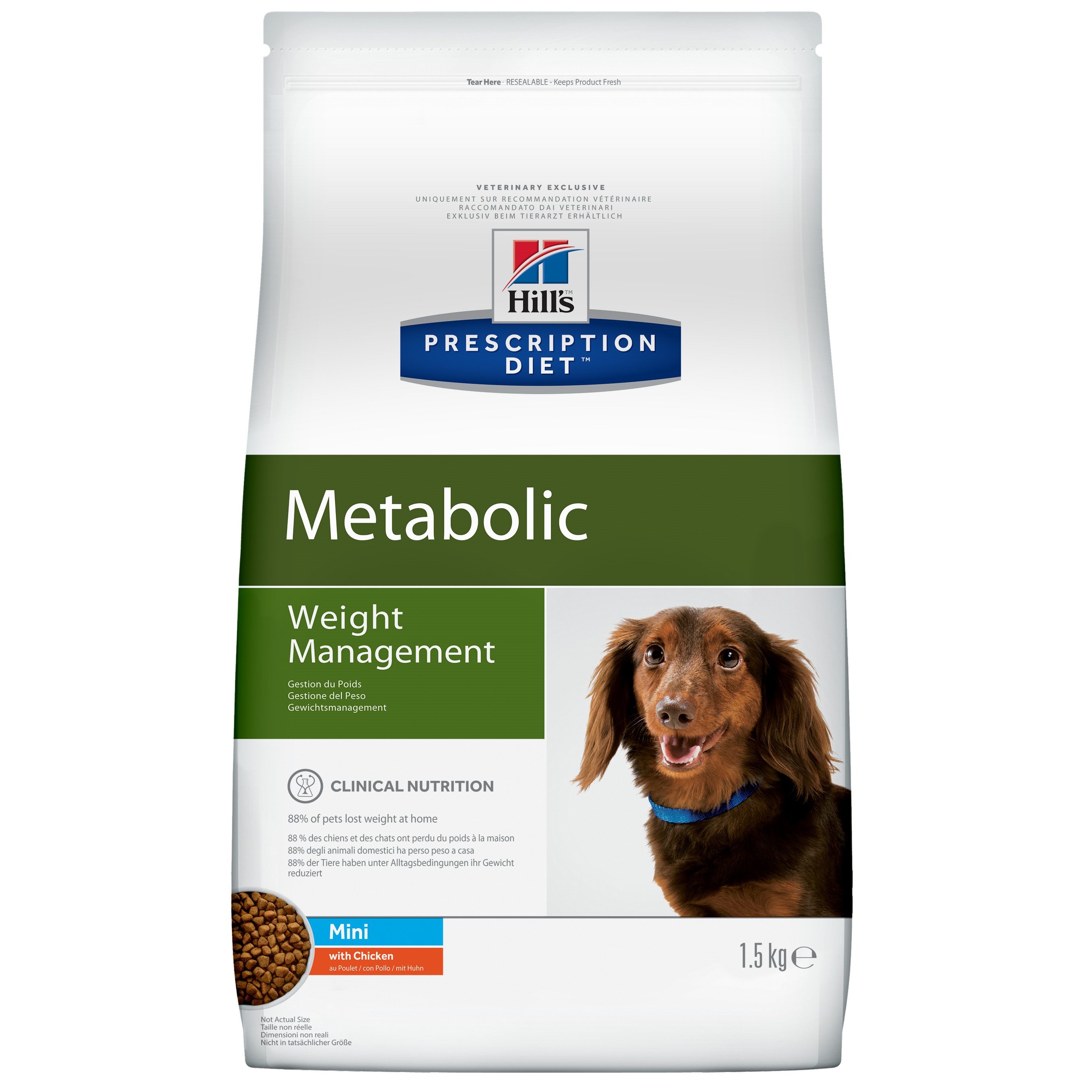 Prescription Diet корм сухой для собак Metabolic Mini для коррекции веса, Hill's