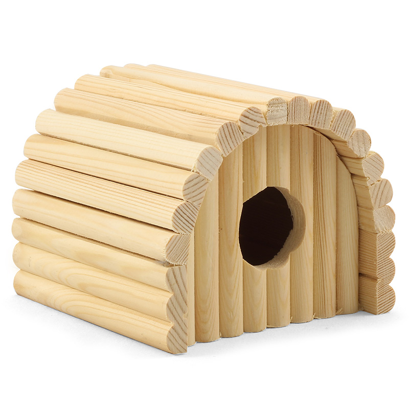Домик полукруглый для мелких животных деревянный, 125*130*105мм, Gamma
