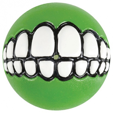 Игрушка для собак латексная мяч с зубами лаймовый, Rogz от зоомагазина Дино Зоо