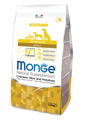 Monge Dog  Speciality корм для собак всех пород курица с рисом и картофелем