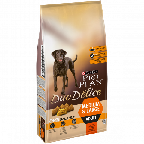 Purina Pro Plan DuoDelice  Корм  для взрослых собак Говядина и рис от зоомагазина Дино Зоо