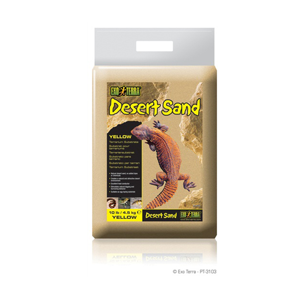 Песок для террариумов Desert Sand желтый 4,5 кг.