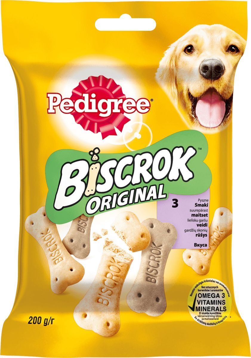 "Biscrok" Лакомство для собак Бисквитные косточки, Pedigree