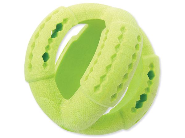 Игрушка для собак резиновая мяч для угощений зеленый 11 см Dog Fantasy