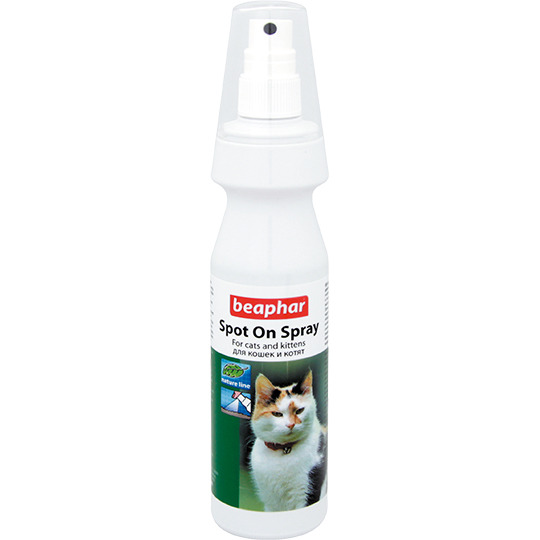 Спрей Beaphar Spot On Spray для кошек от клещей и блох 150мл от зоомагазина Дино Зоо