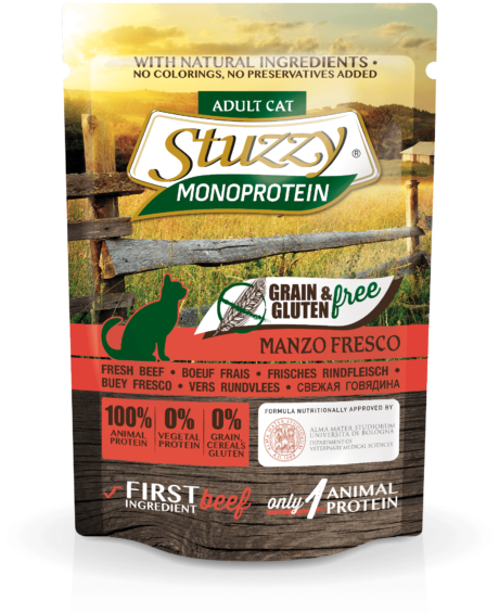 Stuzzy Monoprotein 85г консервы для кошек свежая говядина, пауч
