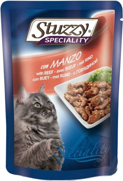 STUZZY SPECIALITY CAT 100г. консервы для кошек с говядиной