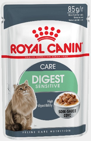 Digest Sensitive кусочки в соусе для кошек с чувствительным пищеварением, Royal Canin от зоомагазина Дино Зоо