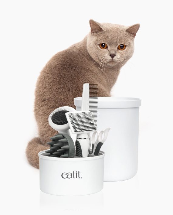 Набор для груминга короткошерстных кошек Catit Senses 2.0 от зоомагазина Дино Зоо