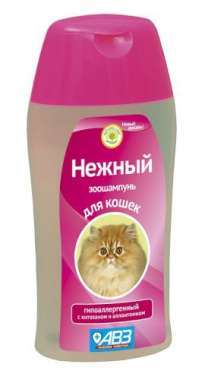 Шампунь "НЕЖНЫЙ" для кошек гипоаллергенный с хитозаном и аллантоином, АВЗ от зоомагазина Дино Зоо