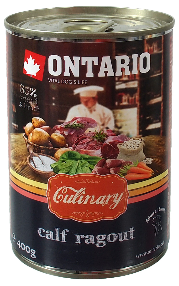Ontario Culinary Консервы для собак Рагу из телятины/Утка/Овощи