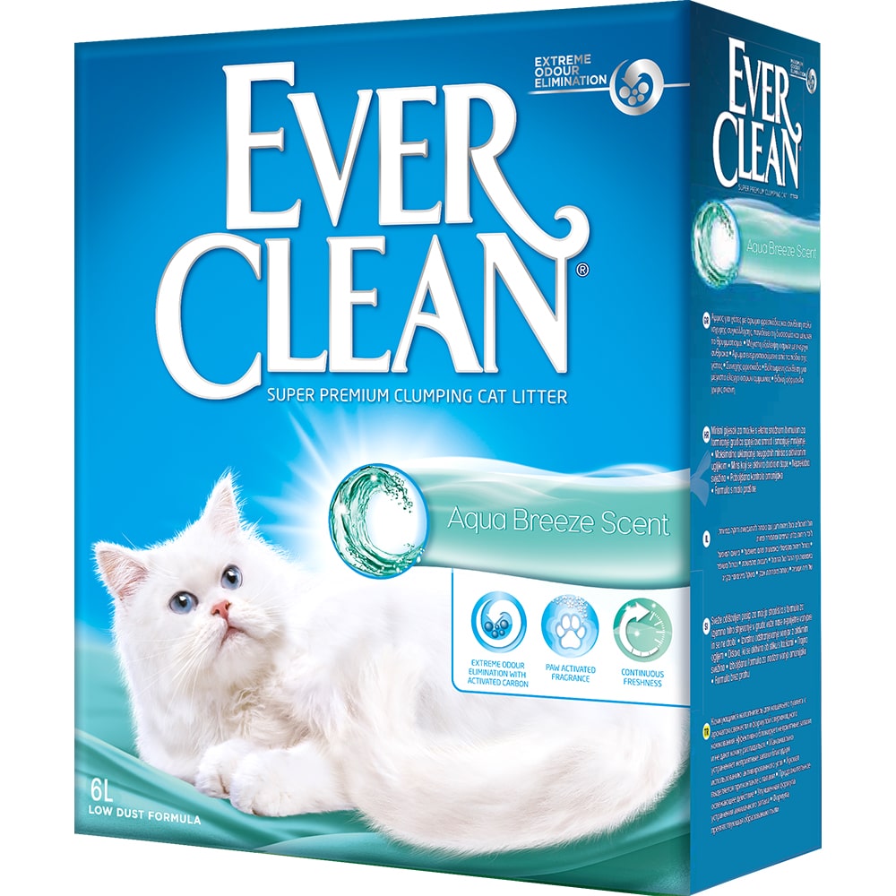 Ever Clean Aqua Breeze Scent - комкующийся наполнитель с ароматом морской свежести от зоомагазина Дино Зоо