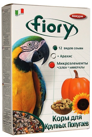Корм для крупных попугаев Pappagalli, Fiory от зоомагазина Дино Зоо