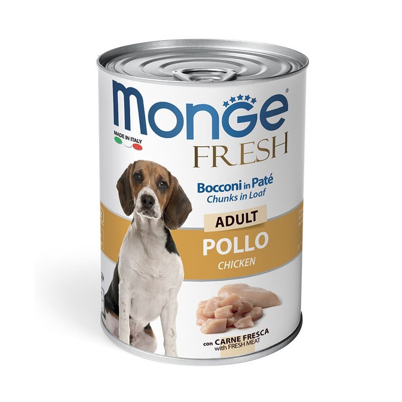 Dog Fresh консервы для собак мясной рулет курица, Monge от зоомагазина Дино Зоо
