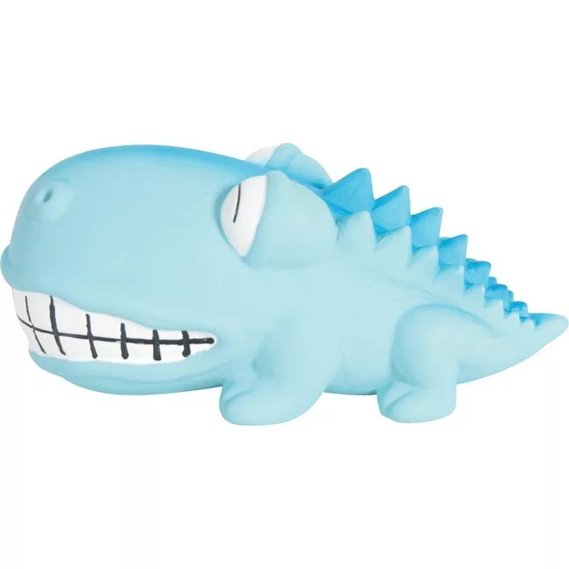 Золюкс Игрушка латексная, крокодил голубой , 18 см