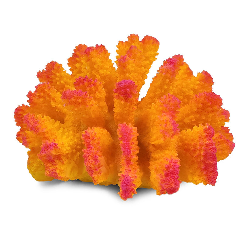 Коралл искусственный "Поциллопора", желтый, 120*110*65мм Laguna от зоомагазина Дино Зоо