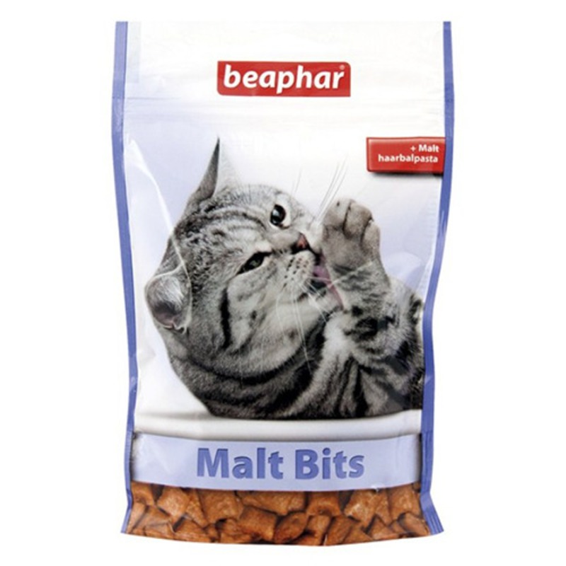 Beaphar Подушечки для кошек с мальт-пастой «Malt-Bits» от зоомагазина Дино Зоо