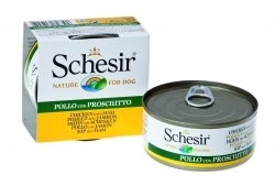 Schesir 150 гр консервы для собак цыпленок/ветчина (банка) от зоомагазина Дино Зоо