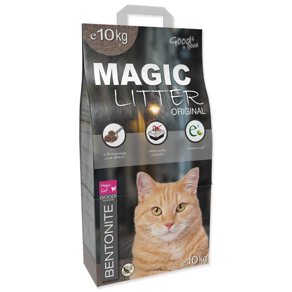 Наполнитель Magic Cat Бетонит оригинал для кошачьих туалетов 10кг от зоомагазина Дино Зоо