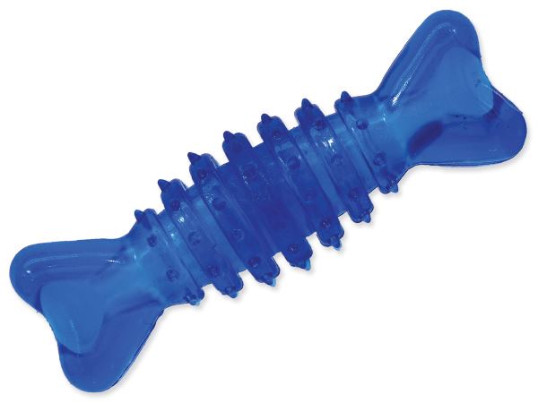 Игрушка для собак резиновая косточка синяя 12см, Dog Fantasy от зоомагазина Дино Зоо