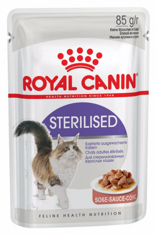 Sterilised влажный корм для стерилизованных кошек в соусе (85 г), Royal Canin