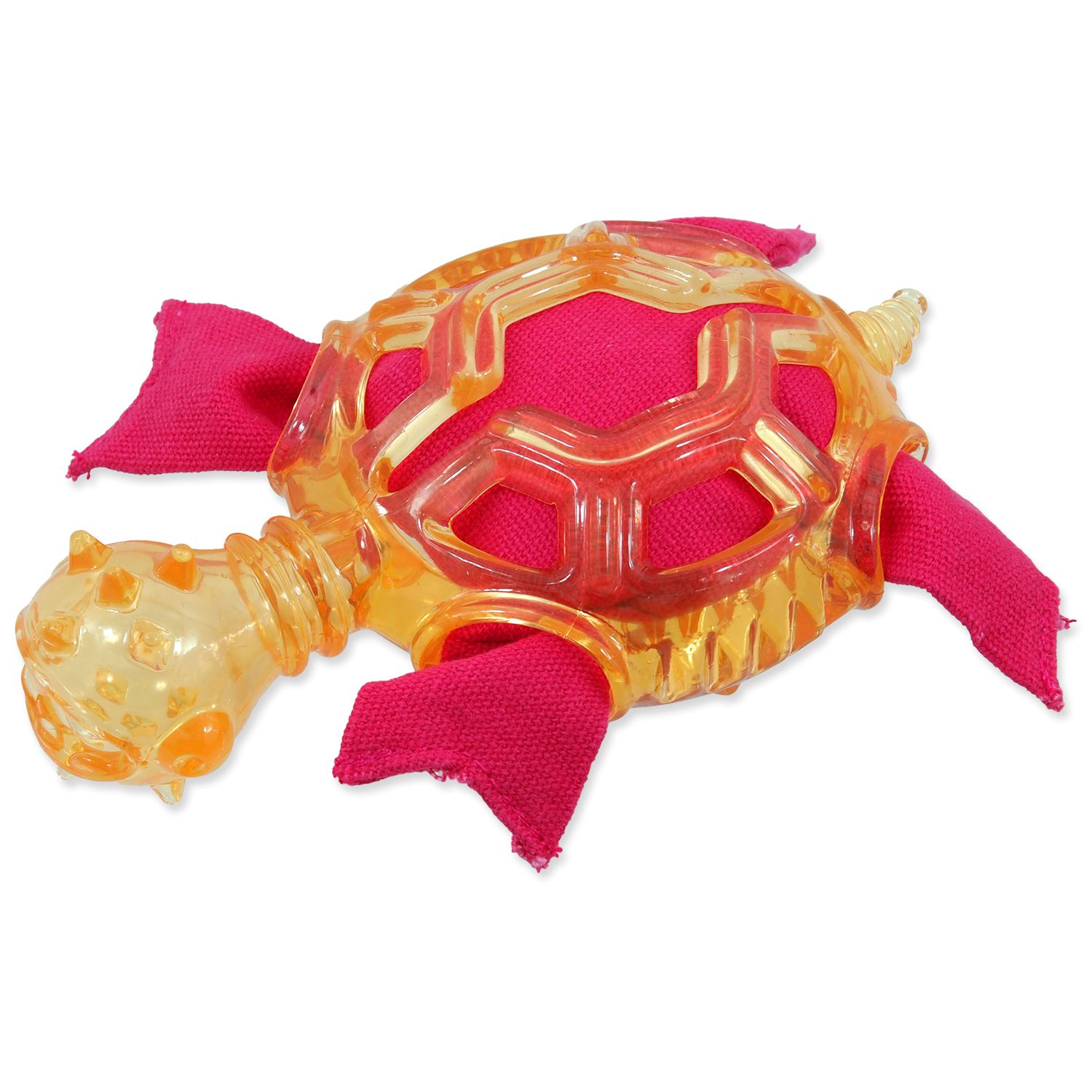 Игрушка для собак черепаха оранжевая 16 см Dog Fantasy