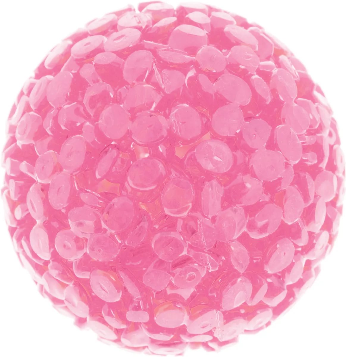 Мячик блестящий 4 см розовый, Каскад