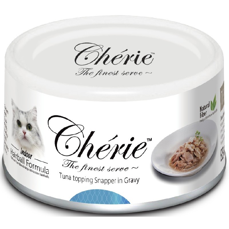 Pettric Cherie - Hairball Control Корм влажный для кошек Тунец/Луциан в подливе от зоомагазина Дино Зоо