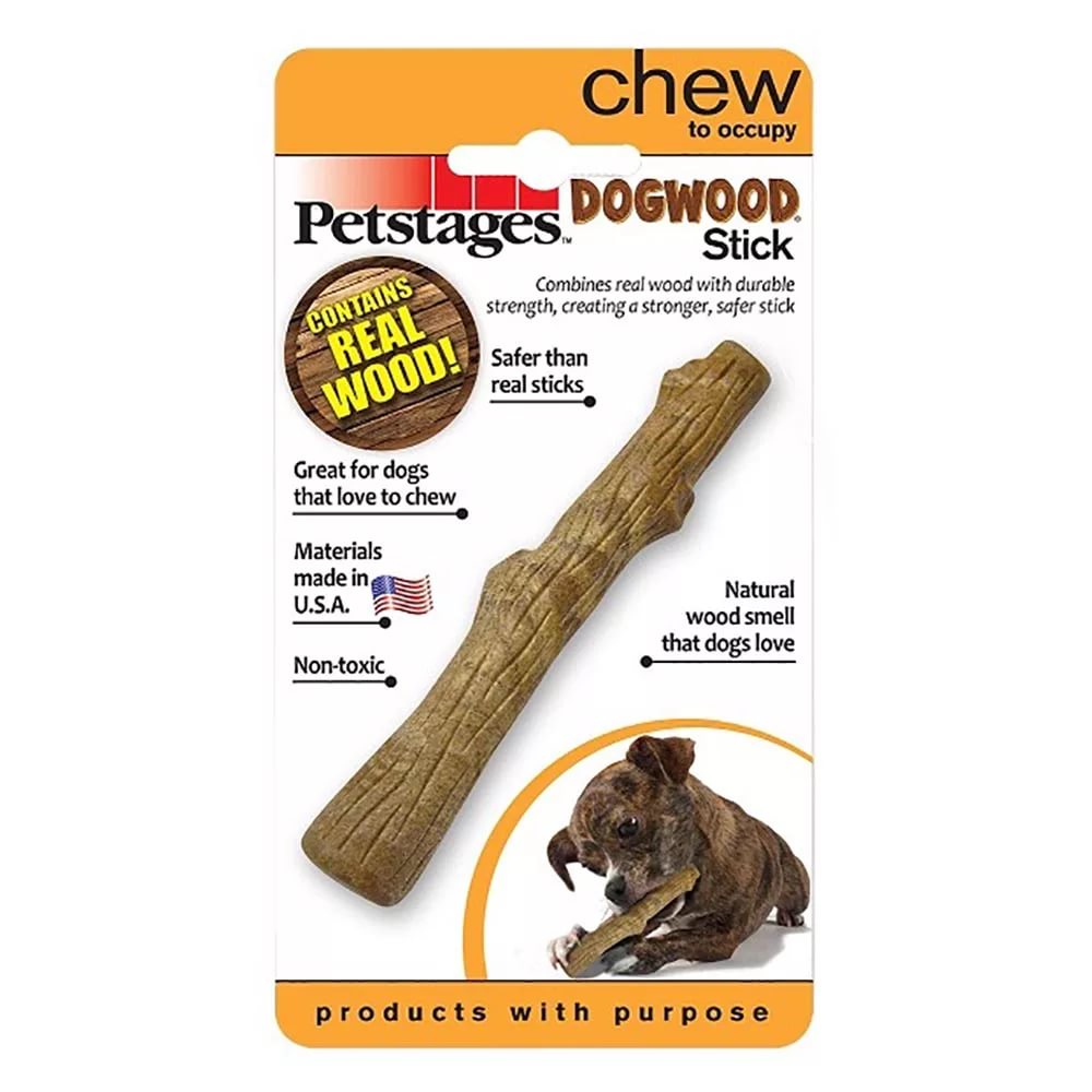 Petstages игрушка для собак Dogwood палочка деревянная 13 см очень маленькая от зоомагазина Дино Зоо