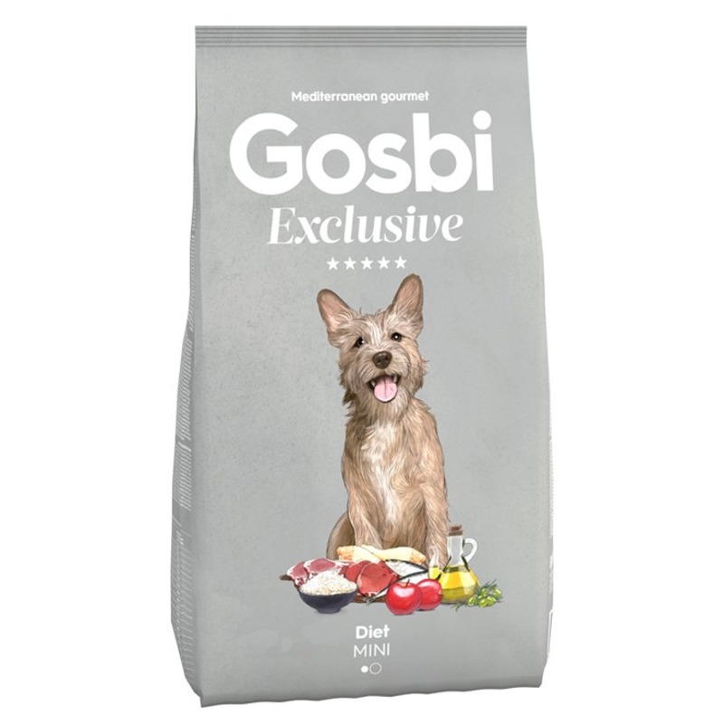GOSBI EXCLUSIVE DIET MINI Корм сухой для собак мелких пород склонных к избыточному весу от зоомагазина Дино Зоо