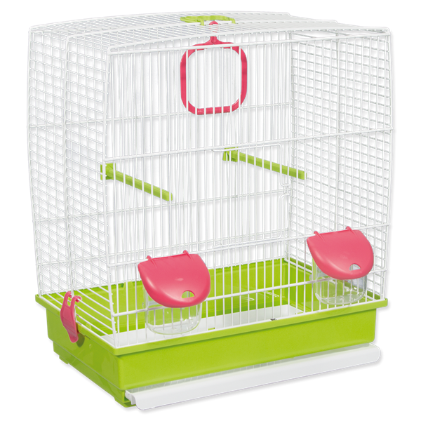 Клетка для птиц бело-зеленая 39*25,5*45см Bird Jewel от зоомагазина Дино Зоо