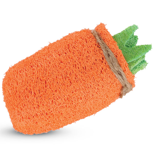 Игрушка для грызунов из люфы "Морковь", 120мм, Triol LF01