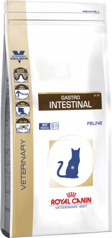 Gastro Intestinal GI32 корм для кошек при лечении ЖКТ, Royal Canin от зоомагазина Дино Зоо