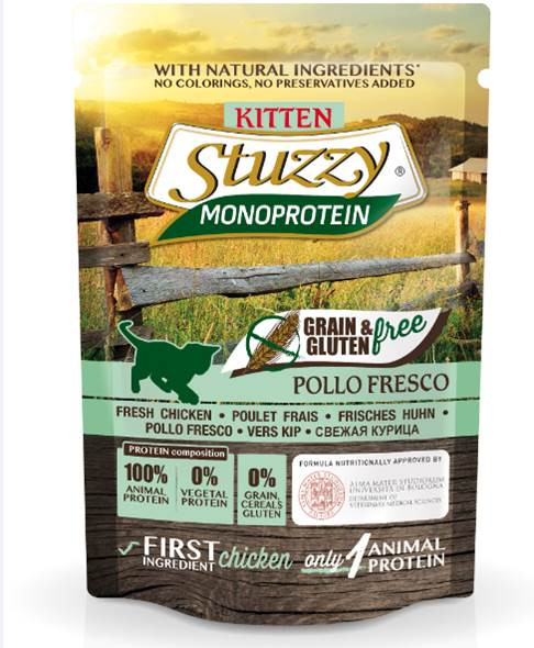 Stuzzy Monoprotein 85г консервы для кошек свежая курица, пауч