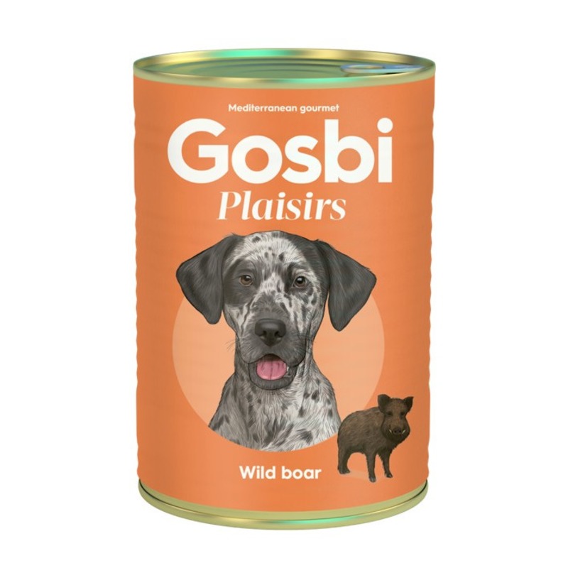 GOSBI PLAISIRS Корм влажный для собак ДИКИЙ КАБАН от зоомагазина Дино Зоо