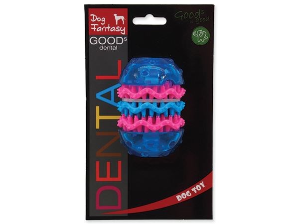 Игрушка для собак латексная синяя 9,8*6,4 см Dental Dog Fantasy от зоомагазина Дино Зоо