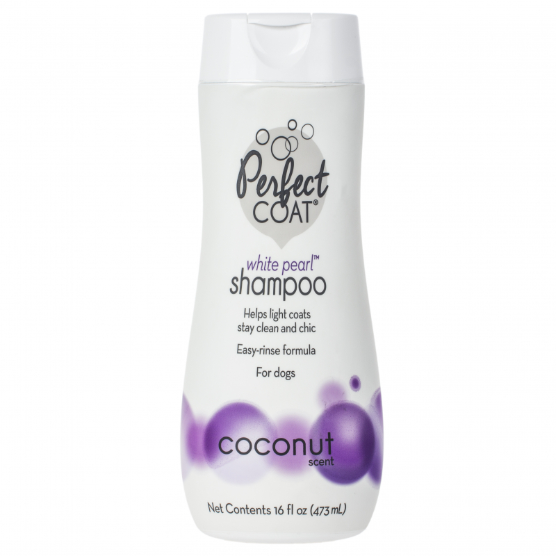 8in1 White Pearl Shampoo & Conditioner Оттеночный шампунь-кондиционер для собак светлого окраса, 473 мл
