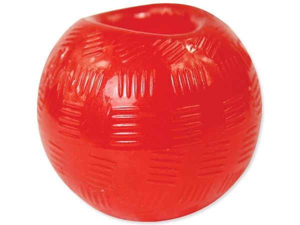 Игрушка для собак мячик с отверстием красный, Dog Fantasy от зоомагазина Дино Зоо