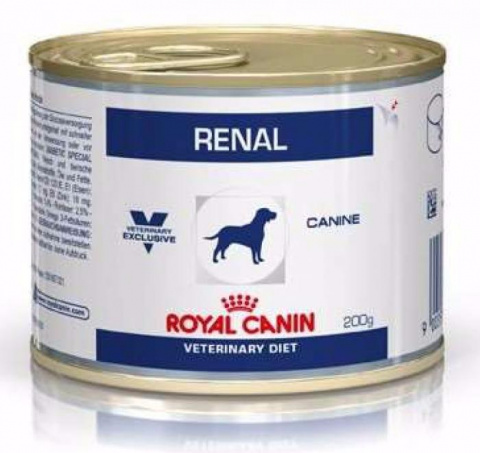 Renal консервы для собак при хронической почечной недостаточности, Royal Canin
