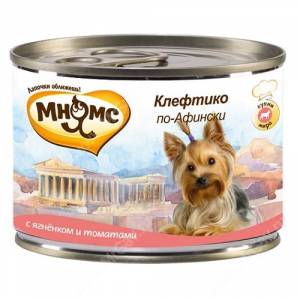 Мнямс консервы для собак: ягненок с томатами "Клефтико по-афински", Valta Crete-style Kleftiko