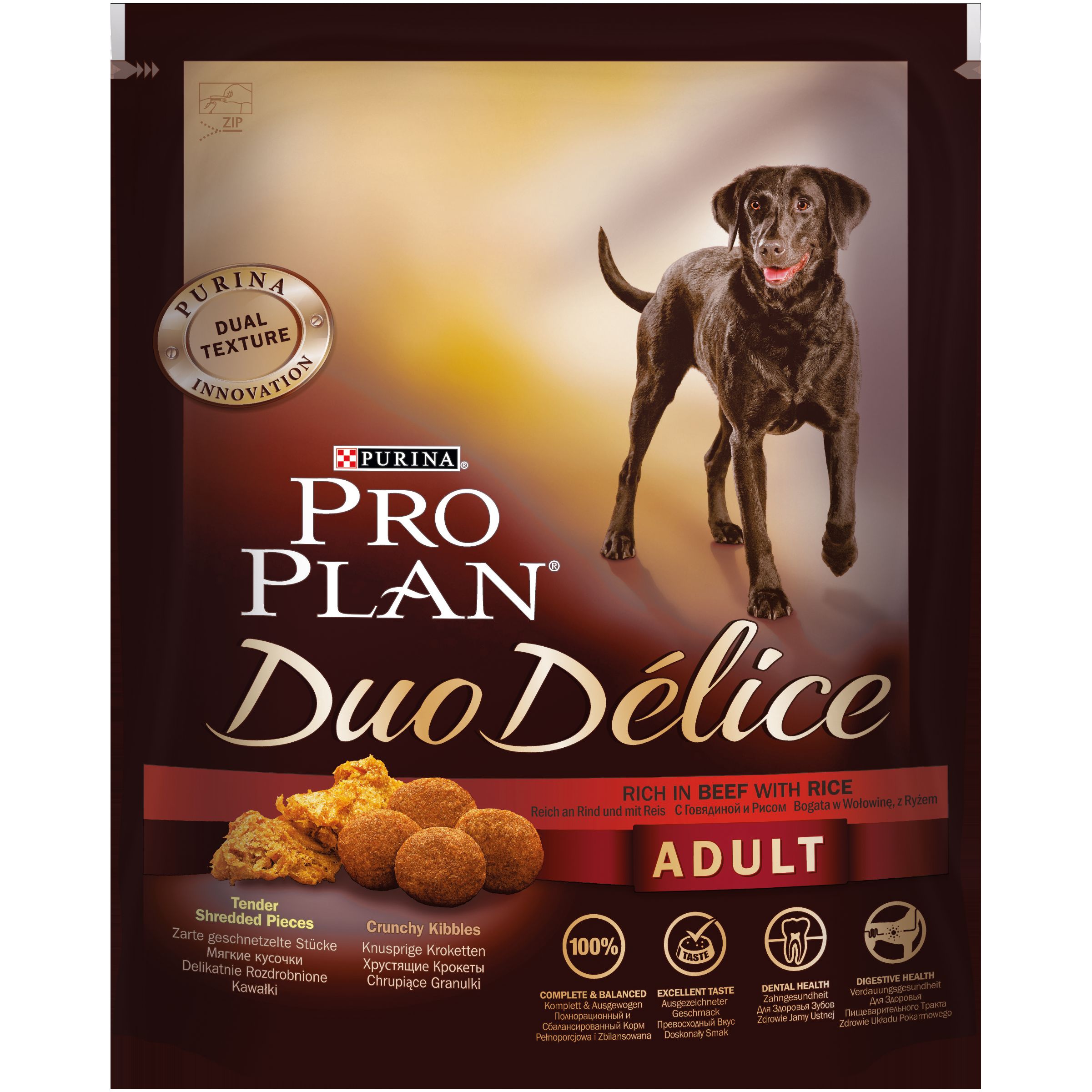 Purina Pro Plan  DuoDelice Adult Корм для взрослых собак Говядина и рис