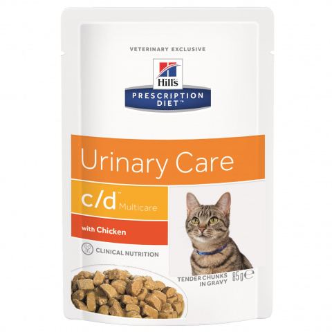 Prescription Diet c/d Multicare Urinary Care влажный корм для кошек для здоровья мочевыводящих путей с курицей, Hill's от зоомагазина Дино Зоо
